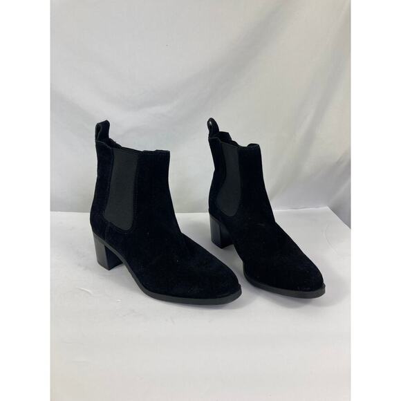 Steve Madden Rhiannon Suede Chelsea Ankle Boot in Black Size 9.5 - Picture 2 of 7